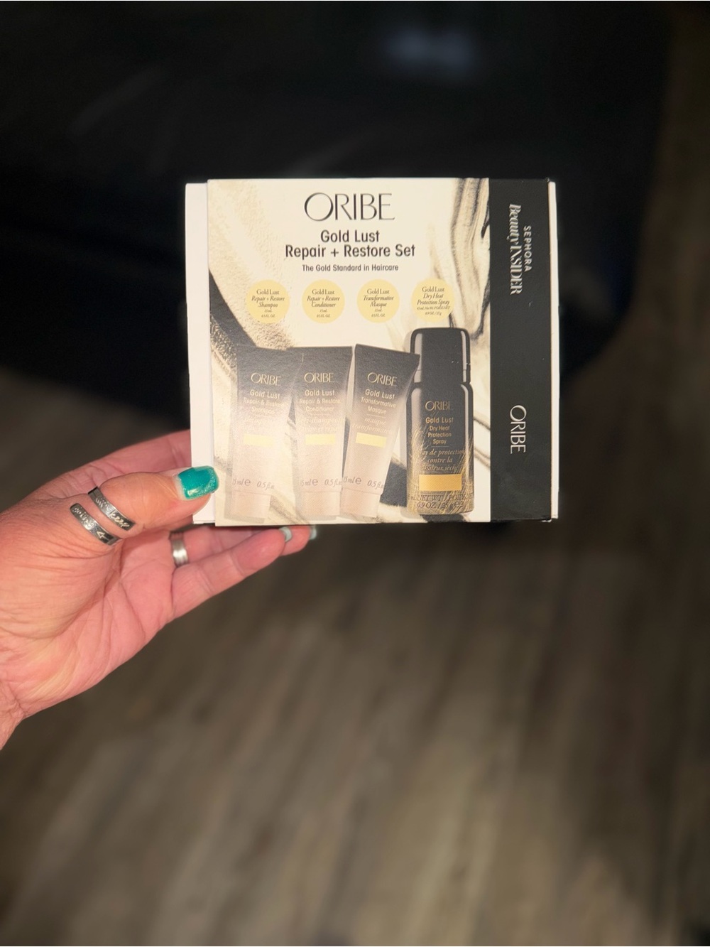 Oribe Gold Lust Repair + Restore Set from Sephora. If you know, you know!